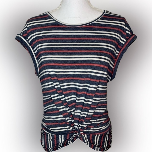 Lucky Brand Tops - Lucky Brand Stripe Short Sleeve Tshirt Women Small